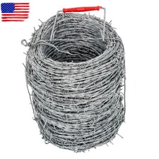 Roll of Galvanized Double-Strand Barbed Wire Fencing — listing 2
