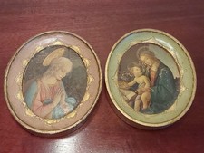 Antique 18K Yellow Gold Madonna and Child Religious Medal Pendant — listing 4