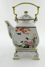 Franklin Porcelain Japanese Flowers & Birds of the Orient Teapot on Stand (1986) — listing 5