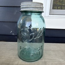 Atlas Mason Quart Canning Jar, Clear Glass with Embossed 'A' Logo — listing 4