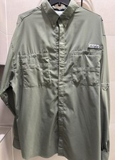 Columbia PFG Omni-Shade Short Sleeve Fishing Shirt, Blue
