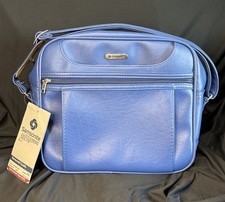 Vintage Samsonite Rust/Red Soft-Sided Carry-On Travel Bag with Buckle Front — listing 5