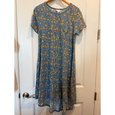 LuLaRoe Carly Dress - Brown/Black Aztec Geometric Print, Size M — listing 2