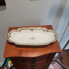 Nippon Hand-Painted Porcelain Roses Celery Dish — listing 3