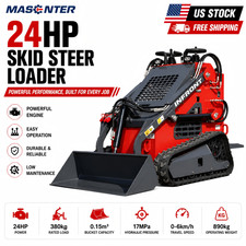 Compact Stand-On Mini Skid Steer Track Loader with Bucket Attachment — listing 5