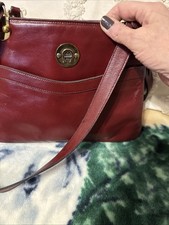 Vintage Etienne Aigner Black Leather Clutch/Shoulder Bag with Gold Logo Plaque