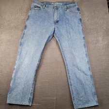 Wrangler Cool Vantage Men's Straight-Leg Denim Jeans, Light Wash, listing 4