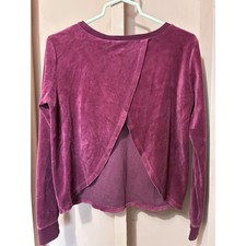 Victoria's Secret Black Velour Bomber Jacket with Varsity Stripe Ribbed Collar — listing 6