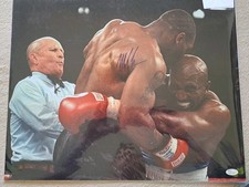 Framed Mike Tyson Signed Boxing Trunks Display with Photo Montage and WBC Belt Graphic
