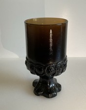 Franciscan Crystal Madeira Pattern Amber/Gold Water Goblets, Set of 8+ — listing 6
