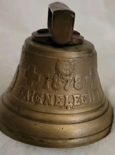 Antique Hand-Forged Brass Cow/Livestock Bell with Iron Clapper — listing 3
