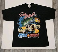 Vintage Dale Earnhardt Jr. #8 NASCAR All-Over Print T-Shirt, Chase Authentics, Size Large, Black — listing 6