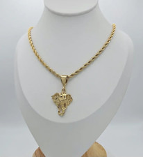 Silver-Tone Elephant Pendant Necklaces on Ball Chains (Pair) — listing 2