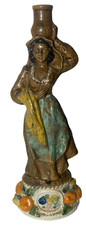Borghini Lacrima Christi Figural Wine Decanter Bottle Man Smoking Pipe — listing 3