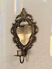 Ornate Metal Pedestal Candle Holder with Tulip-Form Cup