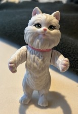 Mattel White Persian Cat Plush with Red Nose and Ribbon — listing 6
