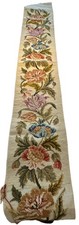 Vintage Needlepoint Tapestry Wall Hanging, Old Master Scholar Scene