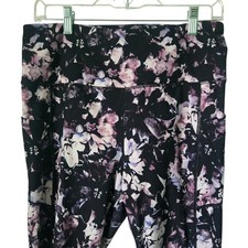 Gaiam Black High-Rise Yoga Leggings with Side Pockets, Size L — listing 3