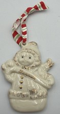 Lenox 2007 Merrily Yours Snowman Personalized Ornament, Ivory Porcelain with Gold Accents — listing 4