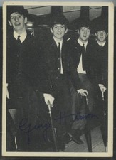 1964 Topps Beatles Series 1 (Black & White) George Harrison Card #9 — listing 2