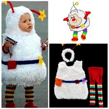 Rainbow Brite Adult Costume Dress - Blue with Rainbow Sleeves & Star Belt, Size XL — listing 6