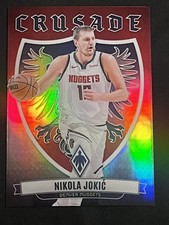 Panini Phoenix Nikola Jokic Blue Cracked Ice Prizm Basketball Card, listing 5