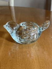 Indiana Glass Figural Bird Votive Candle Holder, Rose — listing 4