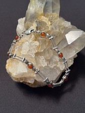 Silpada Sterling Silver Amber Cabochon Link Bracelet, 7.25 inch — listing 4