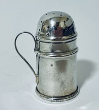 Antique Sterling Silver Hammered Individual Pepper Shaker / Pepperette — listing 4