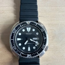 Vintage Seiko 6309 'Turtle' Automatic Diver's Watch with Pepsi Bezel, 150m Water Resist, on Aftermarket Blue Rubber Strap