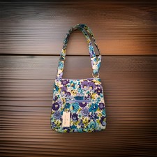Vera Bradley Quilted Cotton Crossbody Shoulder Bag in Charcoal Medallion Pattern — listing 3