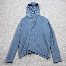 Eileen Fisher Hooded Open-Front Cardigan Wrap, Charcoal Grey, Size M — listing 6