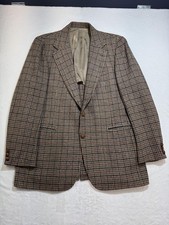 Stanley Blacker Men's Camel Tan Single-Breasted Sport Coat Blazer with Gold-Tone Buttons — listing 2