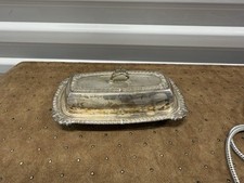 Vintage Pilgrim Silverplate Covered Butter Dish with Glass Insert — listing 5