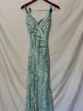 Morgan & Co. Red Beaded Lace Sweetheart Long Formal Prom Gown — listing 5
