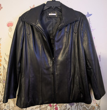 Avanti New York Women's Black Leather Zip-Front Jacket — listing 4