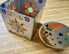 Metal Sun and Moon Face Tealight Candle Holder — listing 3