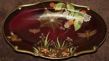 Carlton Ware Rouge Royale Demitasse Cup & Saucer with Gilt Grapevine Decoration — listing 2