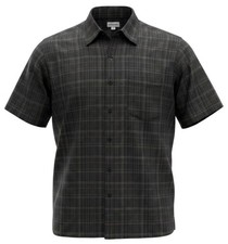 Haggar Clothing Co. Men's Short-Sleeve Button-Up Camp Shirt, Blue Abstract Print, Size XL — listing 5