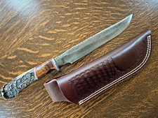 Hand-Forged Knife Made From an Old File, Stamped "OLD FILE HAND MADE" — listing 4
