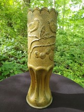 WWI/WWII Era Brass Artillery Shell Casing (Bottlenecked Autocannon Round) — listing 5