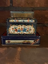 Decorative Two-Tier Stacking Storage Tin with Whimsical Storybook Illustrations — listing 6