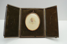 Antique Hand-Painted Miniature Portrait of Renaissance Musicians, Signed — listing 4