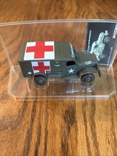 Vintage Military Ambulance Diecast Toy Vehicles (Pair), Olive Drab Army Green — listing 2