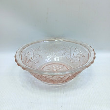 Pink Depression-Style Sandwich Glass Pattern Serving Plate / Chop Plate — listing 4