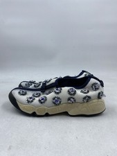Christian Dior Fusion Sneakers with Sequin & Bead Embellishment, White/Navy — listing 2