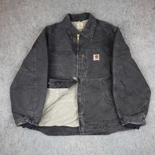 C61 sherpa lined Vintage Carhartt C61 Sherpa-Lined Sandstone Duck Arctic/Traditional Jacket — listing 4