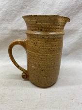 Studio Pottery Stoneware Jug with Incised Floral Decoration — listing 2
