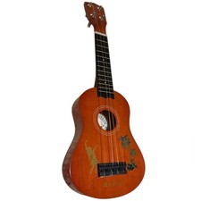 tiki ukulele case Vintage-Style Baritone Ukulele Hard Case with Hula Girl Tiki Artwork — listing 2