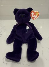 Ty Princess Diana Memorial Purple Beanie Baby Bear — listing 2